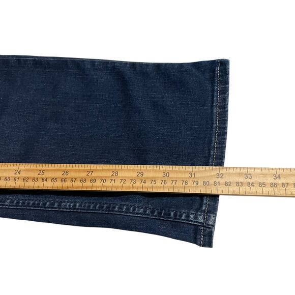 Riders by Lee Womens Jeans Size 12 Straight Leg Dark Wash Mid Rise Stretch Denim - Picture 10 of 10